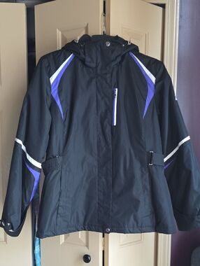 2 Coats, Removeable Outer Shell! Zero Posur Women's Ski Jacket, Removable Hood
